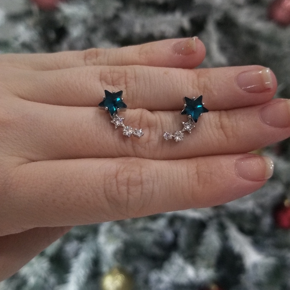 Shooting star earrings